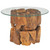 Coffee Table Brown Solid teak driftwood Medium Coffee Table A949-243474