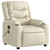Massage Recliner Chair Cream Faux leather, Metal, Plywood Regular A949-374124