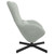 Egg Chair Light Grey 24.80 x 28.74 x 35.43 in Velvet A949-42002756