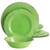 Laurie Gates California Designs Mauna 12 Piece Melamine Dinnerware Set in Crackle Green D970-134031.12