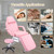 Massage Salon Tattoo Chair with Two Trays Esthetician Bed with Hydraulic Stool, Multi-Purpose 3-Sec T575-V0671301145