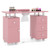 Manicure Table Nail Desk with Electric Dust Collector and 3 Dust Bags-Pink - Color: Pink D681-HB88759US-PI