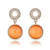 Pure Elegant Opal Inlaid Round Dangling Earrings - Orange A392-fear0424