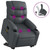 Stand up Massage Recliner Chair Gray Faux Leather A949-3206911