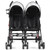 Foldable Twin Baby Double Stroller Ultralight Umbrella Kids Stroller-Black - Color: Black D681-BB5681BK