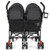 Foldable Twin Baby Double Stroller Ultralight Umbrella Kids Stroller-Black - Color: Black D681-BB5681BK