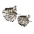 Set of 2 Shiny Silver Leaves Wall Art N270-401276