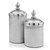 11" Silver Tweed Aluminum Decorative Canister N270-354646
