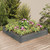 Garden Raised Bed Grey Solid fir wood, Non-woven fabric A949-364294