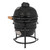 13in Round Ceramic Charcoal Grill Black T575-S0671288352