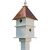 White Two Story Songbird BirdHouse with Copper Colored Roof - Made in USA Q280-WAPHBHC19125836