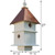White Two Story Songbird BirdHouse with Copper Colored Roof - Made in USA Q280-WAPHBHC19125836