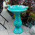 Outdoor Turquoise Blue Ceramic Birdbath Q280-TOCAPB8943157