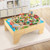 84-Piece Wooden Train Set with Reversible and Detachable Tabletop B593-TM10051