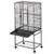 Bird Cage, 24.6 x 16.7 x 53.9 inch, Flat Top, Wrought Iron Bird Flight Cage with Perches, Slide-Out E415-YTSNL24517INZP36Y001V0