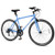 26 Inch Mountain Bike Adjustable with 6-Speed and All-terrain Rubber Wheels-Blue - Color: Blue - Si D681-SP38510NY-26