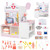 Kids Doctor Play Set with Adjustable Height Bar-Pink - Color: Pink D681-TP10427PI
