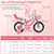 12/14/16/18 Inch Girls Bike for 3-8 Years Old Kids Bike with Doll Seat-12 inches - Color: Pink - Si D681-TS10329PI-12