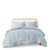 King/Cal King 3-Piece Blue Pompom Microfiber Hypoallergenic Comforter Set Q280-BLFKGN956356