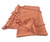 60" X 50" Orange Woven Cotton Throw Blanket with Fringe N270-516546