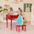 30-Key Wood Toy Kids Grand Piano with Bench and Music Rack-Red - Color: Red D681-MU10035RE