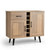2-Door Buffet Sideboard with 6-Bottle Wine Rack Drawer - Color: Natural D681-JV10788