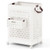 Collapsible Laundry Basket 20 Gallon Plastic Storage Bin-White - Color: White D681-BA8365WH