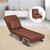 Folding 6 Position Convertible Sleeper Bed Armchair Lounge Couch with Pillow-Brown - Color: Brown D681-HW66326CF