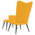  Relaxing Chair With Stool Mustard Yellow A949-328091