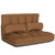 6-Position Foldable Floor Sofa Bed with Detachable Cloth Cover-Brown - Color: Brown D681-HW66174CF