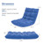 14-Position Adjustable Cushioned Floor Chair-Blue - Color: Blue D681-HV10355NY