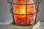 8" Himalayan Salt Accent Lamp With Black Cage Shade N270-372915
