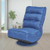 5-Position Folding Floor Gaming Chair-Navy - Color: Navy D681-HW65592NY