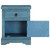 Bedside Table Blue Solid Mango Wood Bedside Table Rectangular A949-246150