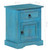 Bedside Table Blue Solid Mango Wood Bedside Table Rectangular A949-246150