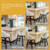 Set of 2 Swivel Bar Stools with Rubber Wood Legs and Padded Back-Beige - Color: Beige D681-JV10541BE