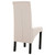 Dining Chair Set of 2 Cream Fabric and rubber wood Standard A949-249235