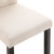 Dining Chair Set of 2 Cream Fabric and rubber wood Standard A949-249235