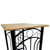 Bar Table and Stool Black and Beige Wood and Steel Compact A949-275403