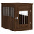 Dog Crate Furniture Brown Oak Engineered wood and steel A949-838322