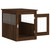 Dog Crate Furniture Brown Oak Engineered wood and steel A949-838322