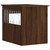 Dog Crate Furniture Brown Oak Engineered wood and steel A949-838322