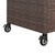  Bar Cart with Drawer Brown 39.4"x17.7"x38.2" Poly Rattan A949-316662