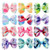 (12 pcs) Gradient Color Cute Bow Baby Hair Clip Set A392-bbj088