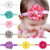 (13 pcs Per Unit) Ribbon Lotus Design Baby Hair Bands A392-bbj054