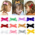 (12pcs) Velvet Bowknot Design Baby Gril Hair Clip Set A392-bbj140