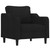 Sofa Chair Black Fabric (100% polyester), metal, foam Small-Sized A949-359347