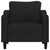 Sofa Chair Black Fabric (100% polyester), metal, foam Small-Sized A949-359347