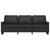 3-seater Sofa Black Polyester, Metal, Textilene 3-seater A949-359175