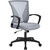 Gray Modern Mid-Back Ergonomic Mesh Office Desk Chair with Armrest on Wheels Q280-HMBGOC389159371